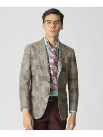 【SALE／36%OFF】カラミ織りグレナカートチェックジャケット Paul Stuart ポール・スチュアート ジャケット・アウター テーラードジャケット・ブレザー ベージュ ネイビー【RBA_E】【送料無料】[Rakuten Fashion]