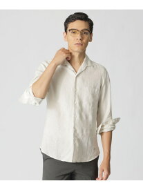【SALE／18%OFF】リネンシャツ(イタリアンカラー) Paul Stuart ポール・スチュアート トップス シャツ・ブラウス グリーン ホワイト レッド ネイビー【RBA_E】【送料無料】[Rakuten Fashion]