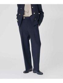 【Nikkei magazine/eclat掲載】【防しわ性】ダブルクロスストレッチ パンツ Paul Stuart ポール・スチュアート パンツ スラックス・ドレスパンツ ネイビー【送料無料】[Rakuten Fashion]