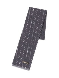 ランダムドット柄プリント ミニストール Paul Stuart ポール・スチュアート ファッション雑貨 マフラー・ストール・ネックウォーマー カーキグリーン パープル ブラック【送料無料】[Rakuten Fashion]