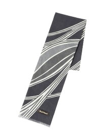 ウェーブ柄プリント ミニストール Paul Stuart ポール・スチュアート ファッション雑貨 マフラー・ストール・ネックウォーマー ネイビー ブラウン【送料無料】[Rakuten Fashion]