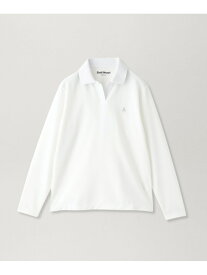 【GOLF】衿裏ロゴジャカード長袖ポロシャツ Paul Stuart ポール・スチュアート トップス ポロシャツ グリーン ブルー ホワイト ブラック【送料無料】[Rakuten Fashion]