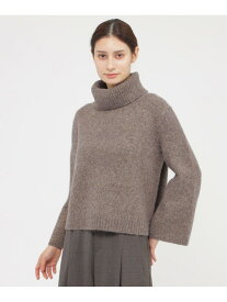 アルパカラメ プルオーバー Paul Stuart ポール・スチュアート トップス ニット グレー ブラウン【送料無料】[Rakuten Fashion]