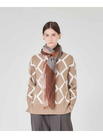 ブークレーインターシャ プルオーバー Paul Stuart ポール・スチュアート トップス ニット ブラウン グレー【送料無料】[Rakuten Fashion]