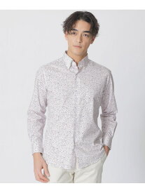 ミニフラワープリントボタンダウンシャツ Paul Stuart ポール・スチュアート トップス シャツ・ブラウス ブルー レッド【送料無料】[Rakuten Fashion]