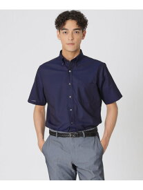 【高通気/クールビズ】シャンブレーメッシュ半袖シャツ Paul Stuart ポール・スチュアート トップス シャツ・ブラウス ネイビー【送料無料】[Rakuten Fashion]