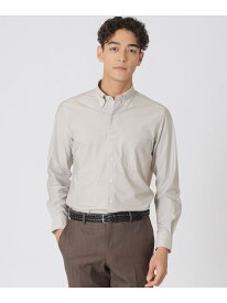 【SALE／25%OFF】【Nikkei magazine掲載】【STUART'S TRAVELER】ミニチェックプリント ストレッチシャツ Paul Stuart ポール・スチュアート トップス シャツ・ブラウス ベージュ ネイビー グレー【RBA_E】【送料無料】[Rakuten Fashion]