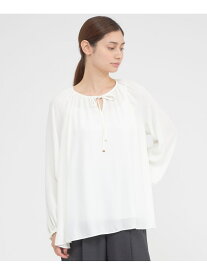 【SALE／30%OFF】【ウォッシャブル】バックサテンアムンゼン ブラウス Paul Stuart ポール・スチュアート トップス シャツ・ブラウス イエロー ホワイト【RBA_E】【送料無料】[Rakuten Fashion]