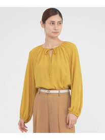 【SALE／30%OFF】【ウォッシャブル】バックサテンアムンゼン ブラウス Paul Stuart ポール・スチュアート トップス シャツ・ブラウス イエロー ホワイト【RBA_E】【送料無料】[Rakuten Fashion]