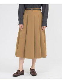【ウォッシャブル/防しわ性】エアリーツイル スカート Paul Stuart ポール・スチュアート スカート その他のスカート ブラウン ネイビー【送料無料】[Rakuten Fashion]
