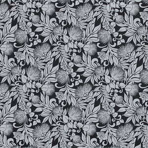 ハワイアンファブリック 黒 レフア fab-2905BK 【4ヤードまでメール便可】