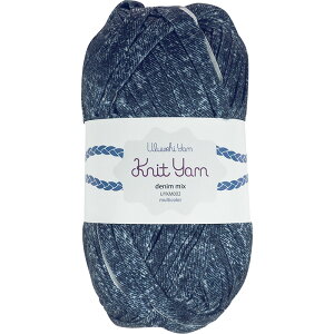 ウルベヒヤーン ニットヤーン デニムミックス uyky-dnmmix ●ざくざく編めるTシャツヤーン ズパゲッティヤーン ハンドメイド 小物 アクセサリー