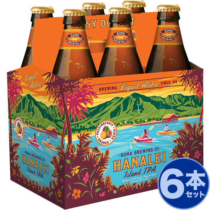 楽天市場】ハワイのビール ハナレイ アイランドIPA 6本セット 