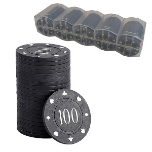 Boono �|�[�J�[�`�b�v �J�W�m�`�b�v �J�W�m�R�C�� �`�b�v�|�[�J�[ �P�[�X�t�� poker chips (100���Z�b�g(100�̂�))