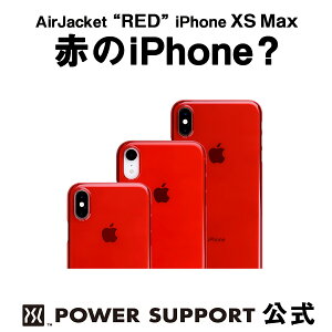 �y�����z�p���[�T�|�[�g �G�A�[�W���P�b�g �g�N���A���b�h�h �@iPhone XS Max �P�[�X �� RED