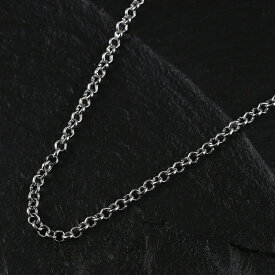 メンズ ネックレス ホワイトゴールド ロールチェーン 18K ゴールドGP ジュエリー 贈り物 誕生日 プレゼント お兄系 アクセサリー シルバー 彼氏 人気 ブランド ゴルフ 忘年会 景品