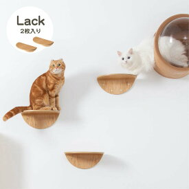 MYZOO マイズー ROUNDLACK キャットステップ おしゃれ ラウンドラック キャットウォーク 壁 かわいい 多用途ステップ キャットインテリア 全猫種 キャットシェルフ 2個セット