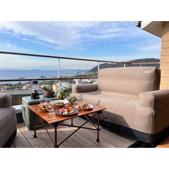 楽天市場】Coleman コールマン エアカウチ ダブル グレージュ 2185884  