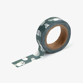 【月間優良ショップ受賞】デコレクションズ 猫柄 マスキングテープ Persian cat 白猫 ネコ柄 幅1.5cm