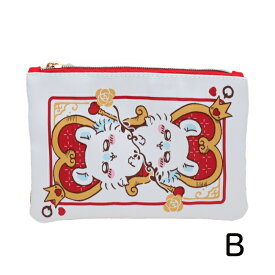 ちいかわ レピア織フラットポーチ トランプ うさぎ 多機能ポーチ ぺたんこポーチ CHIIKAWA