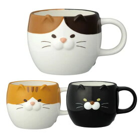 猫柄 ごろごろねこ マグカップ ミケネコ トラネコ クロネコ 三毛猫 黒猫 トラ猫 とらねこ コップ ギフト 箱付