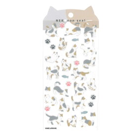 ネコノン フェルトシール 猫柄 三毛猫 ハチワレ 猫柄