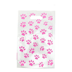 肉球 小さめギフト袋 プレゼントバッグ ミニ あしあと 足あと 足跡 猫柄 犬柄