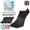 【P2倍さらに最大500円オフCP】 スポーツソックス メンズ 3足組 消臭 抗菌 ロイカ(R)CF 旭化成 メッシュ ランニング テニス ゴルフ 蒸れない 臭わない 靴下 速乾 吸汗 ストレッチ 丈夫 PAX-ASIAN 378