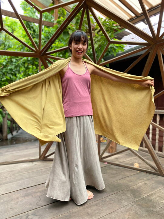 楽天市場】asana ヘンプコットン 薄手 大判 ショール＜草木染め＞麻混 