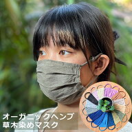パヤカ asana ヘンプ100% シングル 大判マスク・草木染め【メール便OK】ヘンプマスク 麻 繰り返し 洗える…