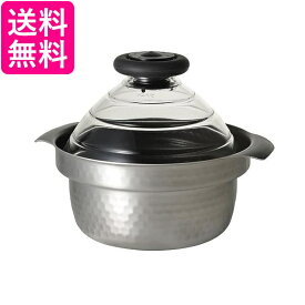 ハリオ GIS-200 フタがガラスのIH対応 ご飯釜 雪平 1合〜3合用 おしゃれ 炊飯 煮物 HARIO 送料無料