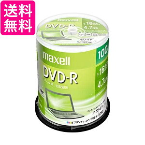 �}�N�Z�� DR47PWE.100SP �f�[�^�p DVD-R 4.7GB 1-16�{�� �C���N�W�F�b�g�v�����^�[�Ή� 100�� �z���C�g Maxell ��������