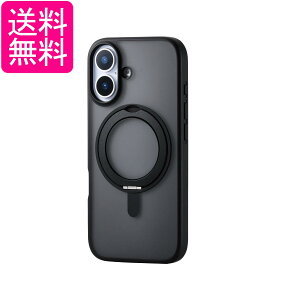�G���R�� PM-A25AMAGSTBK �u���b�N iPhone 17 �P�[�X �J�o�[ �N���A �ϏՌ� �Ռ��z�� �}�O�l�b�g MAGKEEP ��]���X�^���h ��������