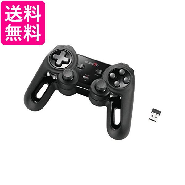 エレコム JC-U4113SBK ブラック ワイヤレス ゲームパッド 13ボタン Xinput 振動 連射 高耐久 送料無料