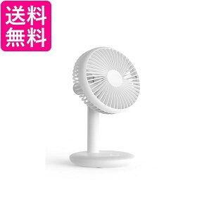 卓上扇風機 扇風機 おしゃれ 超静音 USB 小型 ミニ 7枚羽根 3段階風量調節 小型デスクファン オフィス 自宅用 ホワイト (管理S) 送料無料
