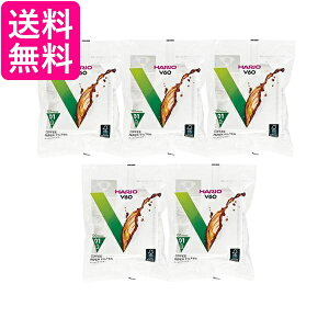 5�Z�b�g �n���I VCF-01-100W V60 �y�[�p�[�t�B���^�[ 1~2�t�p 100������ �z���C�g 01W HARIO ��������