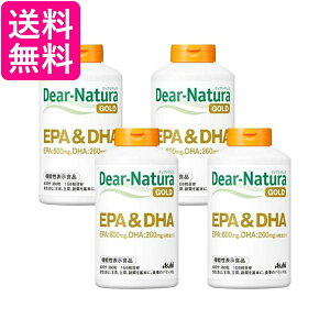 4�Z�b�g �A�T�q �f�B�A�i�`�����S�[���h EPA��DHA 60���� 360�� Dear-Natura ��������