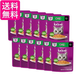 12個セット カルカン パウチ 15歳から まぐろ 60g ペットフード 猫 キャットフード ウェット 送料無料