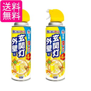 2個セット アース製薬 虫こないアース 玄関灯・外壁に 450mL 害虫駆除スプレー 殺虫スプレー カメムシ アブ ハチ クモ 送料無料