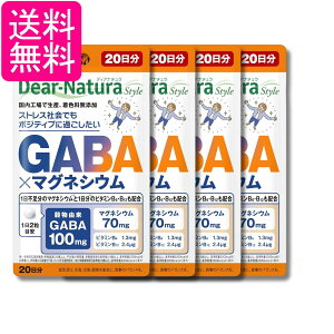 4�Z�b�g �A�T�q�O���[�v�H�i �f�B�A�i�`�����X�^�C�� GABA×�}�O�l�V�E�� 40�� 20���� �T�v�� Dear-Natura ��������