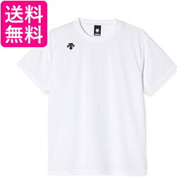 デサント 半袖シャツ ワンポイントハーフスリーブシャツ 吸汗 速乾 ホワイト S 送料無料 【G】