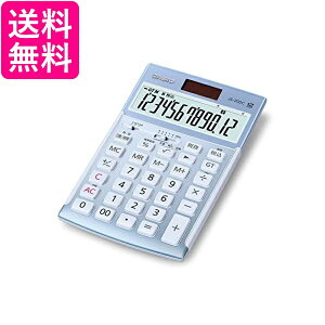 カシオ 本格実務電卓 12桁 日数&時間計算 ジャストタイプ ブルー JS-20DC-BU-N グリーン購入法適合 エコマーク認定 送料無料 【G】