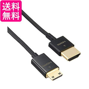 GR HDMI - mini HDMI P[u 1.5m 4K×2KΉ X[p[X ubN DGW-HD14SSM15BK  yGz