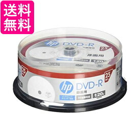 hp(ヒューレット パッカード) 録画用DVD-Rホワイト ディスク(SPケース) 25枚 送料無料 【G】