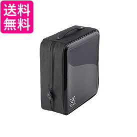 エレコム DVD CDケース セミハード ファスナー付 320枚収納 ブラック CCD-H320BK 送料無料 【G】