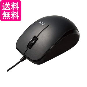 エレコム マウス 有線 M-BL27UBSKBK 3ボタン ラバーグリップ 静音 ブラック 送料無料 【G】