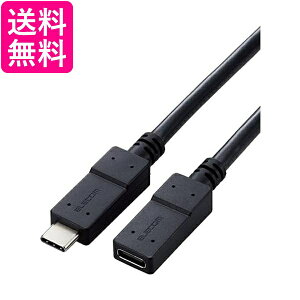 �G���R�� USB3-ECC10BK �u���b�N 1m �P�[�u�� ���� Type C Type C USB Power Delivery�Ή� �������� �yG�z