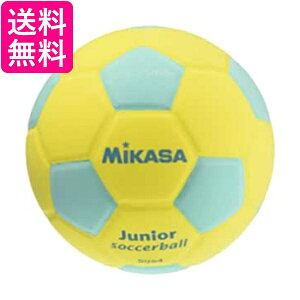 ミカサ(MIKASA) ジュニア サッカーボール 4号 スマイルサッカー (小学生用) 約180g イエロー/グリーン 貼りボール SF4J-YLG 送料無料 【G】