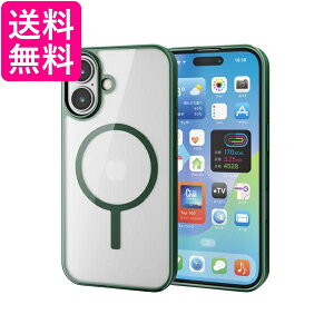 �G���R�� iPhone 16 �P�[�X �N���A �n�C�u���b�h �� �Ή� �f�B�[�v�O���[�� PM-A24AMAG03GN �������� �yG�z