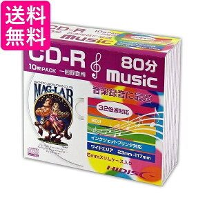 C HIDISC CD-R yp 80 32{Ή 10 CDR80ZZSBV300 5mmSlimP[X zCg Chv^u  yGz